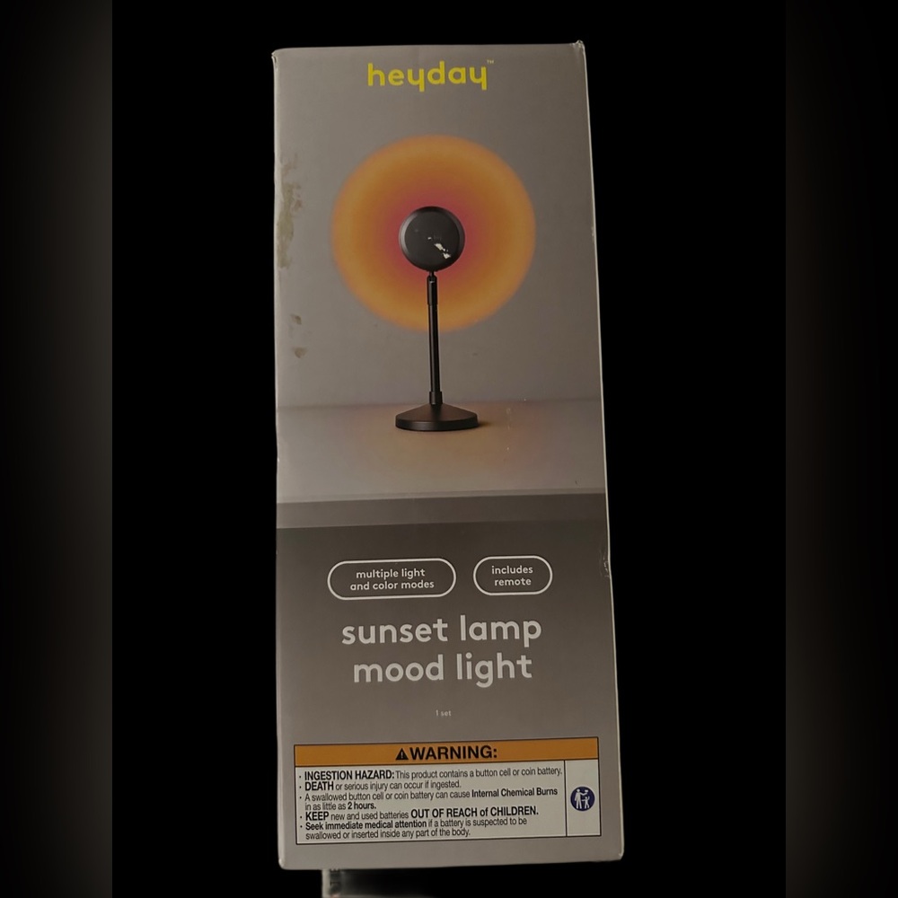 Heyday Sunset Lamp Mood Light - Black and Pink